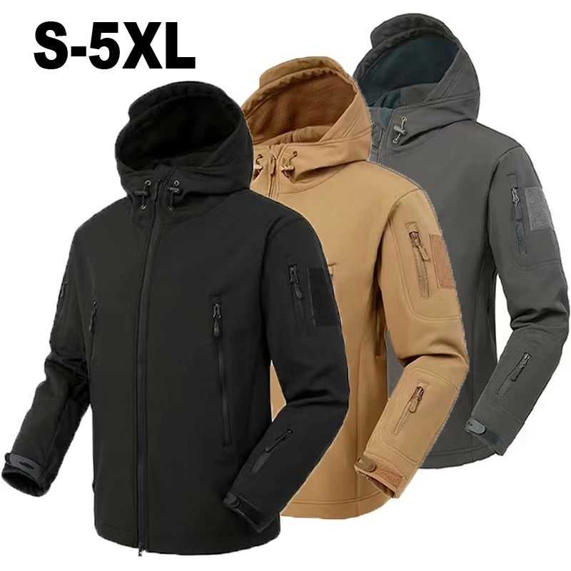 Waterproof Softshell Fleece Jacket and Pants – Mens Outdoor Hiking, Camping and Skiing Set