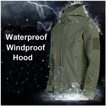 Waterproof Softshell Fleece Jacket and Pants – Mens Outdoor Hiking, Camping and Skiing Set