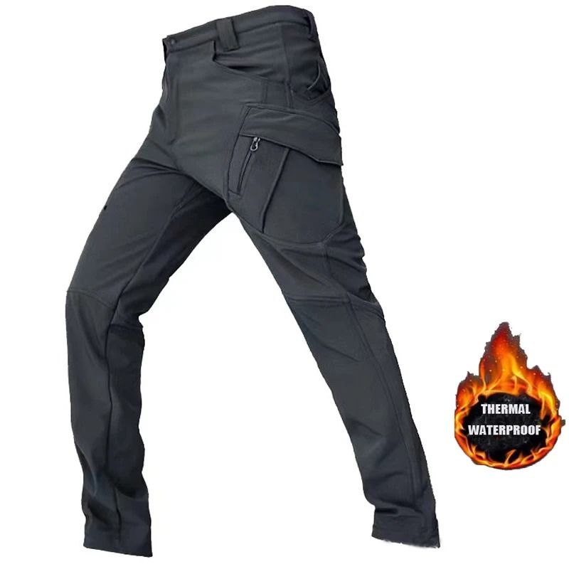 Waterproof Softshell Fleece Jacket and Pants – Mens Outdoor Hiking, Camping and Skiing Set