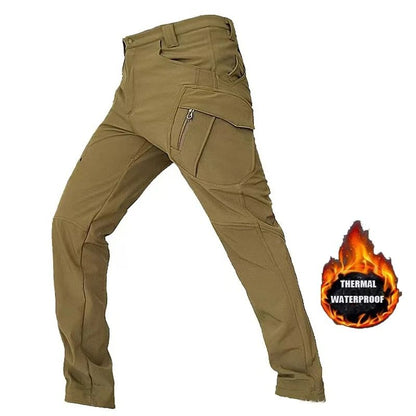Waterproof Softshell Fleece Jacket and Pants – Mens Outdoor Hiking, Camping and Skiing Set