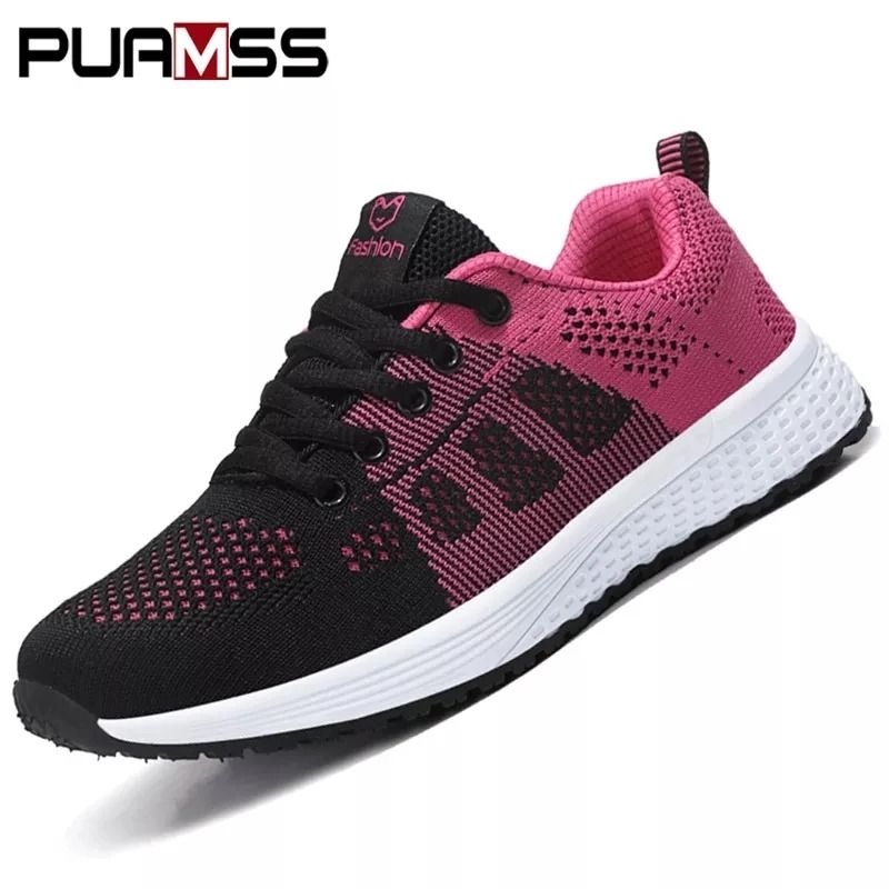 Womens Fashion Platform Sport Sneakers – Comfortable, Breathable, and Stylish Running Shoes
