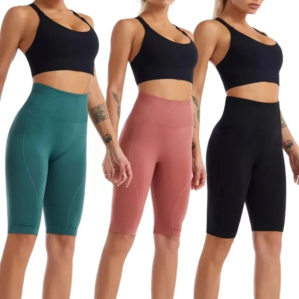 Women High Waist Biker Shorts Workout Yoga Leggings Tummy Control