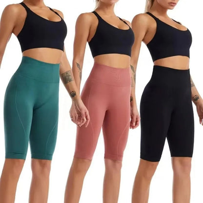 Women High Waist Biker Shorts Workout Yoga Leggings Tummy Control