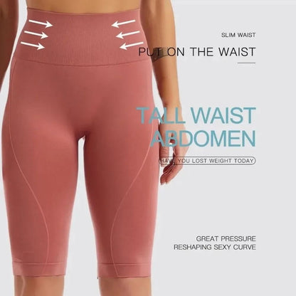 Women High Waist Biker Shorts Workout Yoga Leggings Tummy Control