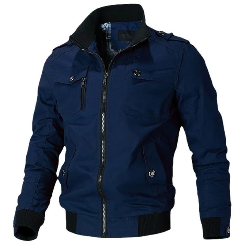 Men Tactical Military Cotton Jacket Slim Fit Casual Cargo Coat