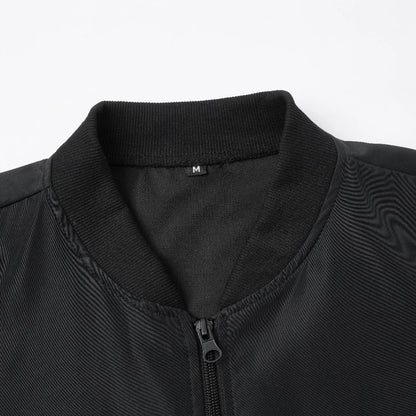 Mens Casual Baseball Collar Lightweight Jacket