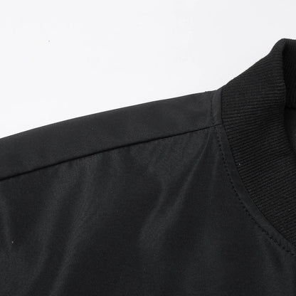 Mens Casual Baseball Collar Lightweight Jacket