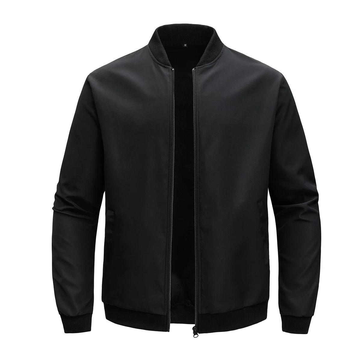 Mens Casual Baseball Collar Lightweight Jacket