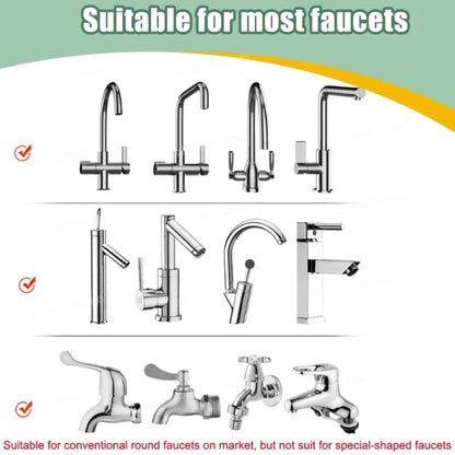 360 Degree Rotatable Faucet Nozzle Adapter with Dual Spray Modes