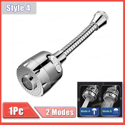 360 Degree Rotatable Faucet Nozzle Adapter with Dual Spray Modes