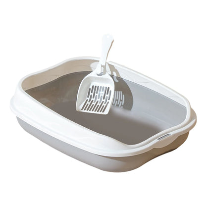 Semi Enclosed Cat Litter Box Splash-Proof Large Size