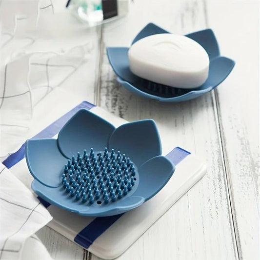 Lotus Design Silicone Soap Box for Bathroom
