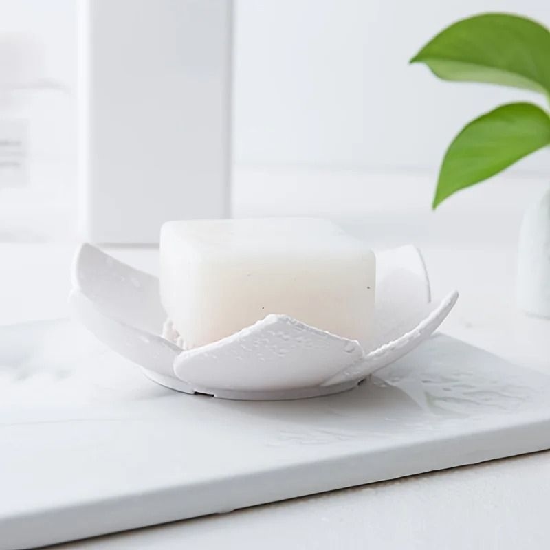 Lotus Design Silicone Soap Box for Bathroom