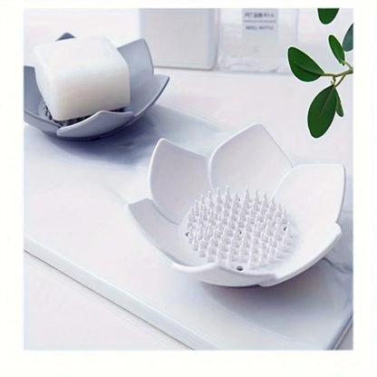 Lotus Design Silicone Soap Box for Bathroom