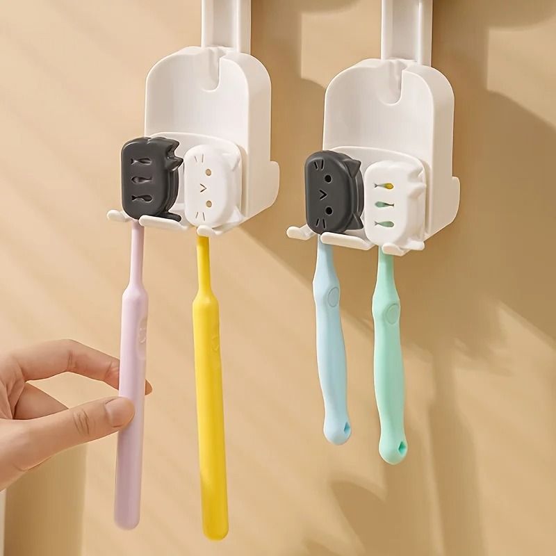 Cat Shape Toothbrush Head Covers for Travel and Home