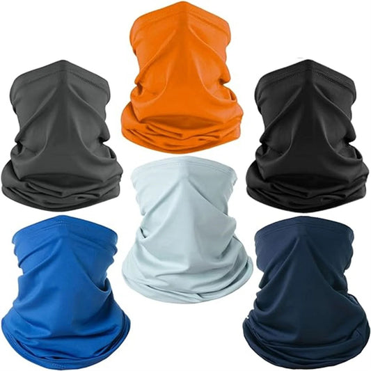 Neck Gaiter Face Cover Breathable Sun Protection Bandana for Men and Women 6 Pack