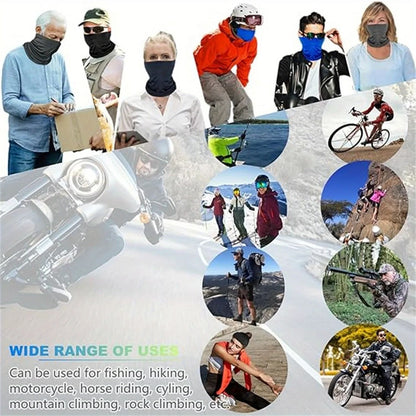 Neck Gaiter Face Cover Breathable Sun Protection Bandana for Men and Women 6 Pack