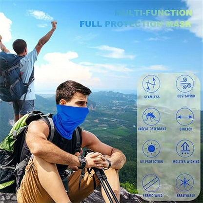 Neck Gaiter Face Cover Breathable Sun Protection Bandana for Men and Women 6 Pack