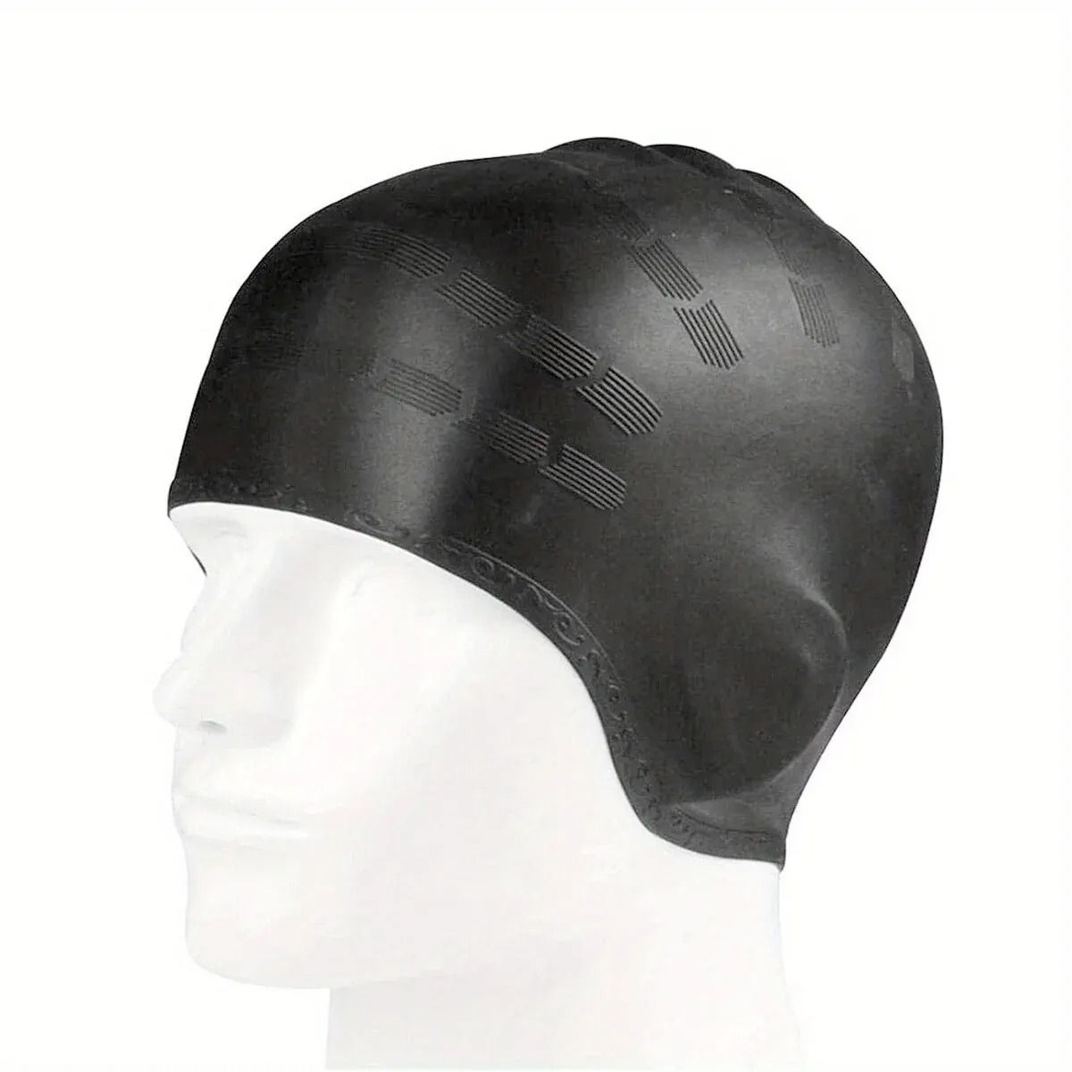Durable Silicone Swimming Cap with Ear Pockets for Adults and Teens