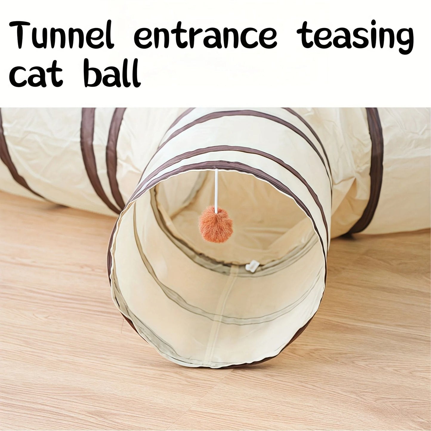 Foldable All-in-One Cat Play Tunnel for Fun and Exploration