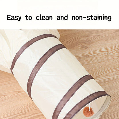 Foldable All-in-One Cat Play Tunnel for Fun and Exploration