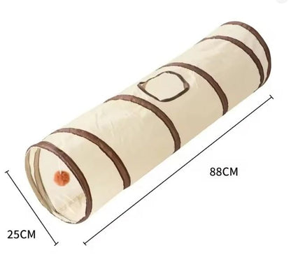 Foldable All-in-One Cat Play Tunnel for Fun and Exploration