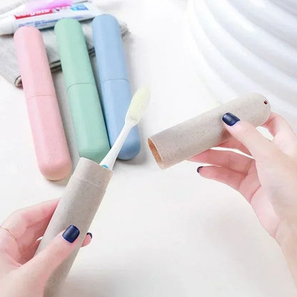 Portable Toothbrush Box Holder Cover for Travel and Bathroom