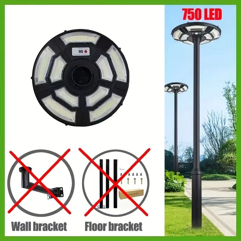 UFO Solar Powered Outdoor Yard Light with Motion Sensor – Automatic Dusk-to-Dawn Courtyard Lighting