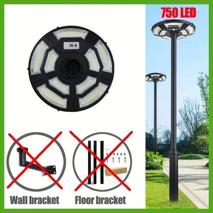 UFO Solar Powered Outdoor Yard Light with Motion Sensor – Automatic Dusk-to-Dawn Courtyard Lighting