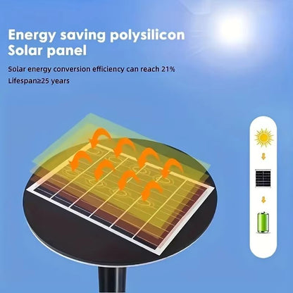 UFO Solar Powered Outdoor Yard Light with Motion Sensor – Automatic Dusk-to-Dawn Courtyard Lighting