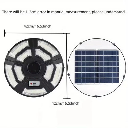 UFO Solar Powered Outdoor Yard Light with Motion Sensor – Automatic Dusk-to-Dawn Courtyard Lighting