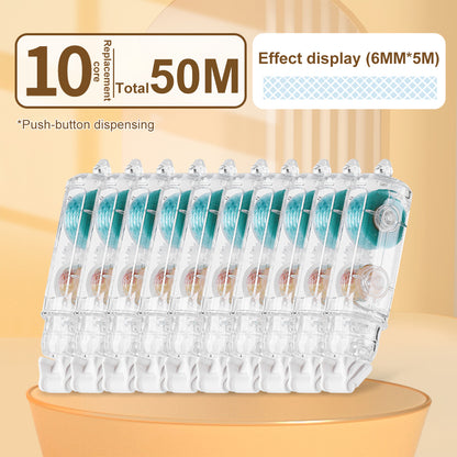 Replaceable Refills Transparent Dot Dispensing Double-sided Tape, Handbook Glue for School, Office, and Stationery Use