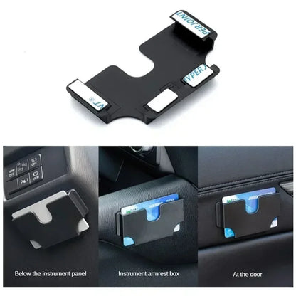 Car Interior Card Storage Box, Universal Sun Visor Card Holder, Multi-function Portable Organizer, Vehicle Accessories