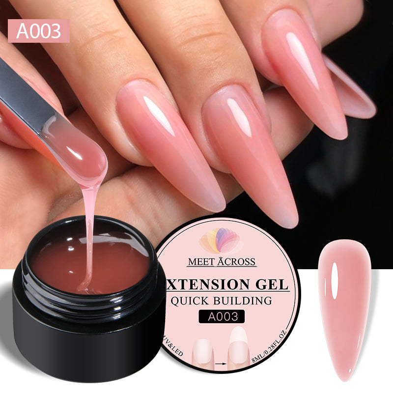Vernis Semi Permanent Soak Off Nail Art, Milk White Quick Extension Gel Polish, UV LED Gel Varnish for Nails