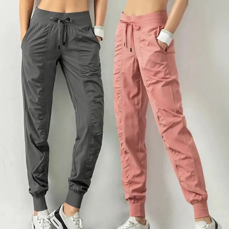 Womens Quick Dry Drawstring Joggers Athletic Gym Sweatpants with Pockets