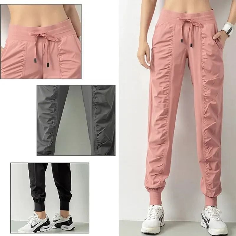 Womens Quick Dry Drawstring Joggers Athletic Gym Sweatpants with Pockets