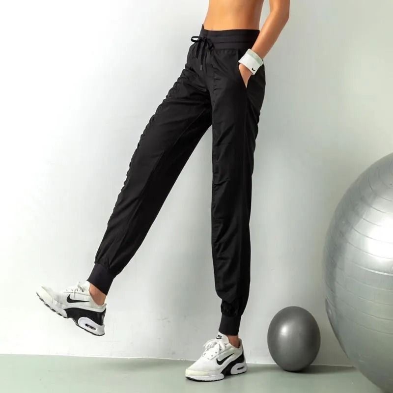Womens Quick Dry Drawstring Joggers Athletic Gym Sweatpants with Pockets