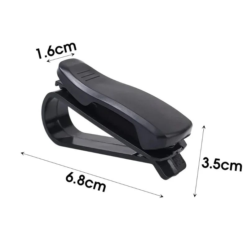 Universal Car Sunglasses Clip, Auto Visor Glasses Box, Ticket Holder, Eyeglasses Storage Case Accessory