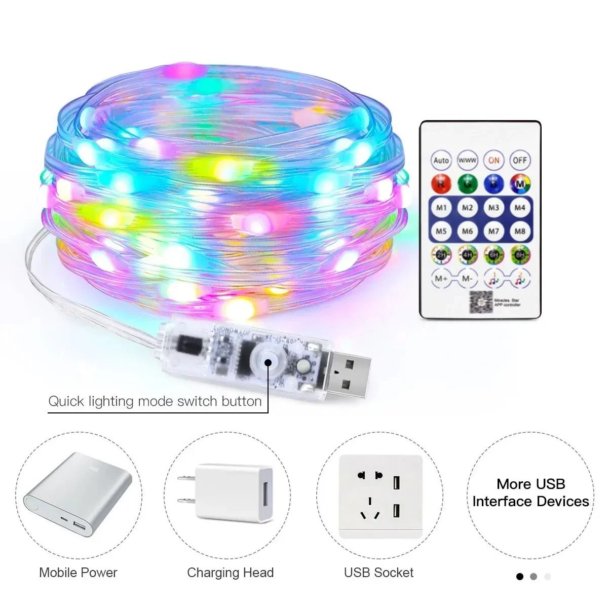 RGBIC LED String Light with Bluetooth App Control
