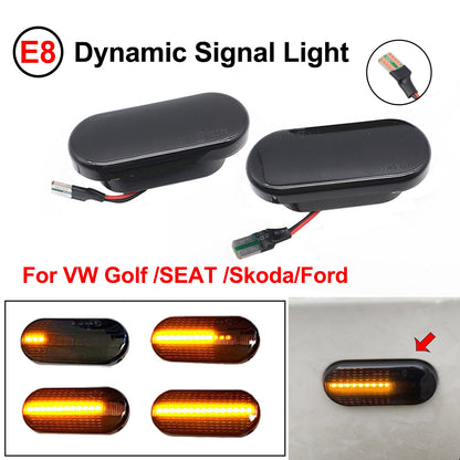 LED Dynamic Side Marker Indicator Lamp, Car Signal Light Replacement