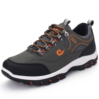 Mens Waterproof Hiking Shoes Outdoor PU Leather Walking Sneakers