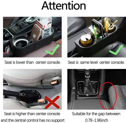 Auto Seat Gap Cup Holder, Car Water Bottle Can Organizer, Phone Keys Storage Stand, Car Styling Accessories