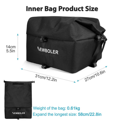 Bicycle Cargo Rack Bag, Rear and Front E-Bike Basket, Large Capacity Bike Basket for Travel and Daily Shopping
