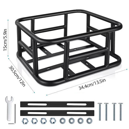 Bicycle Cargo Rack Bag, Rear and Front E-Bike Basket, Large Capacity Bike Basket for Travel and Daily Shopping