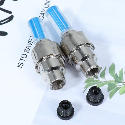 Neon Bicycle Spoke Light, LED Bicycle Valve Light, Night Riding Warning Bicycle Tire Valve Light Accessories