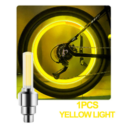 Neon Bicycle Spoke Light, LED Bicycle Valve Light, Night Riding Warning Bicycle Tire Valve Light Accessories