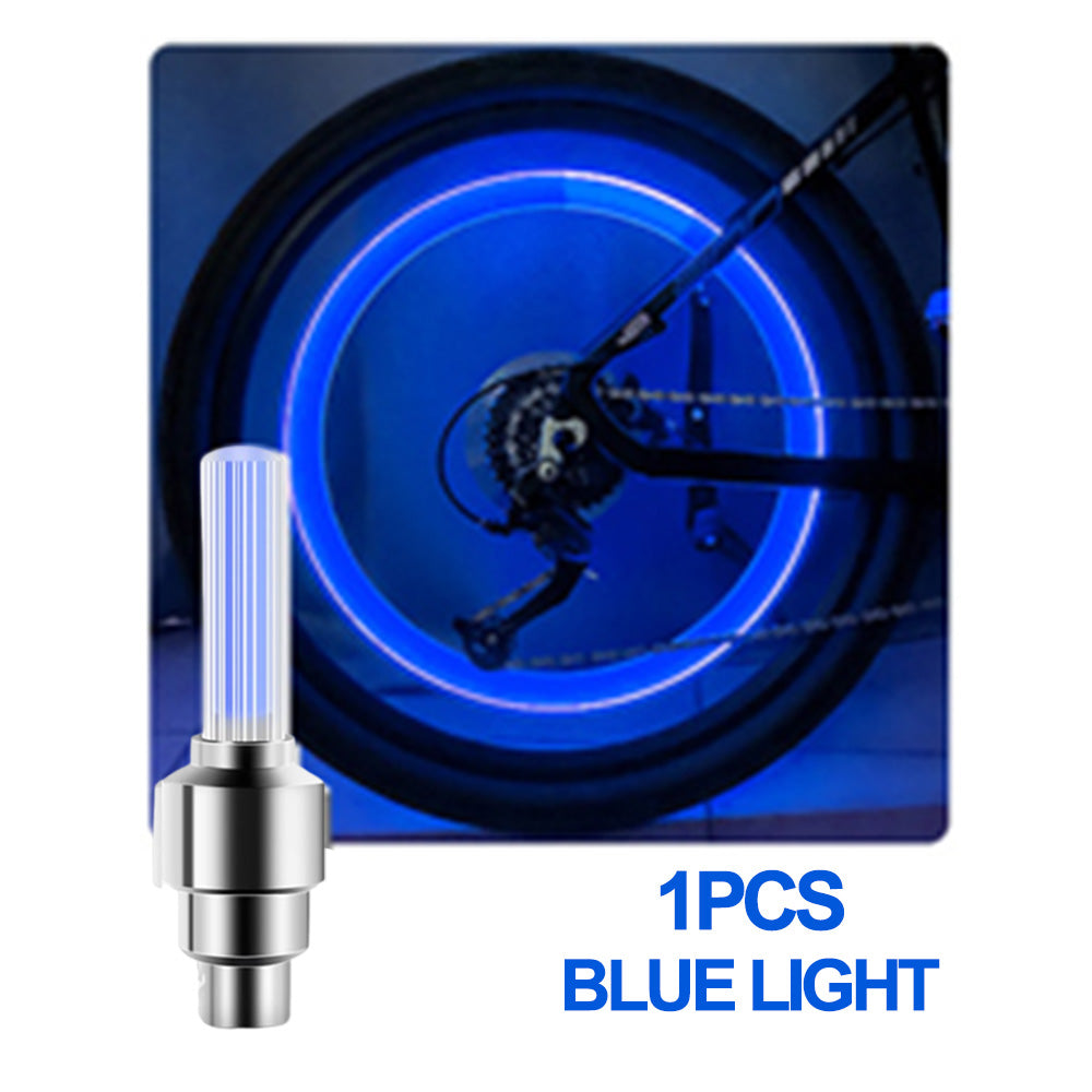 Neon Bicycle Spoke Light, LED Bicycle Valve Light, Night Riding Warning Bicycle Tire Valve Light Accessories