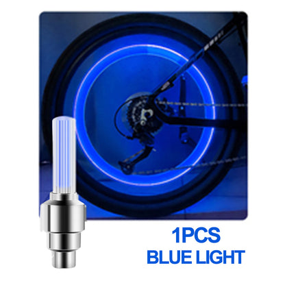 Neon Bicycle Spoke Light, LED Bicycle Valve Light, Night Riding Warning Bicycle Tire Valve Light Accessories