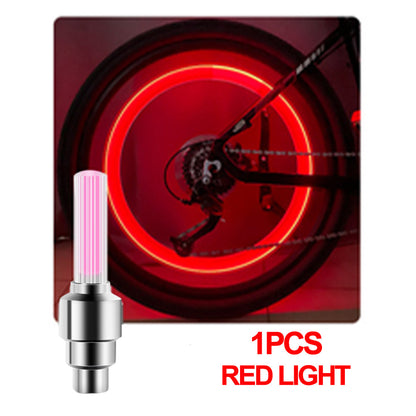 Neon Bicycle Spoke Light, LED Bicycle Valve Light, Night Riding Warning Bicycle Tire Valve Light Accessories