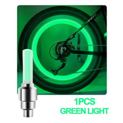 Neon Bicycle Spoke Light, LED Bicycle Valve Light, Night Riding Warning Bicycle Tire Valve Light Accessories
